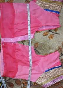 Pink Readymade Saree Blouse