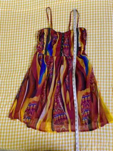 Colorful Strapy Dress Bust 36