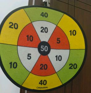 Kids Dart Board With Rip Tab Balls