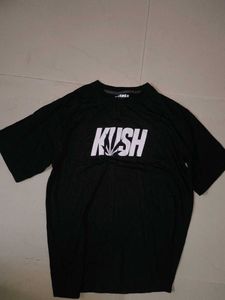 'KUSH' graphic Oversized Tee