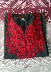 embroidered short kurti