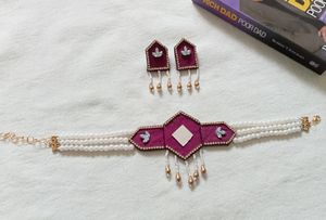 Choker Necklace With Earrings ✨