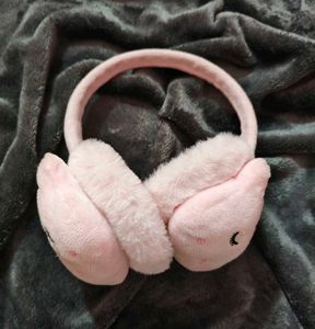 Pink Plush Earmuffs