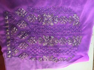 Elegant Lavender Saree🌷💗 free with the petticoat