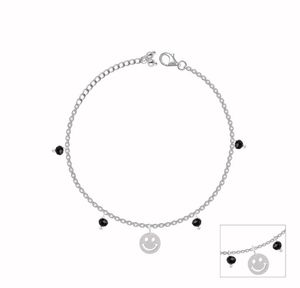 GIVA 925 Real Silver Kid Smily Charm Anklet