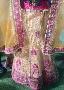 Gold Embroidered Lehenga rajwadi