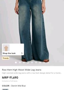 Savana raw hem high waist jeans