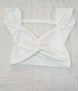 Chic White Crop Top
