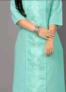 Front Panel Embroidered Kurta