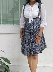 B&amp;W Pinafore dress