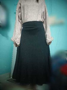 Knit A-Line Skirt