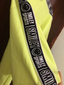 The Smiley Company Neon Green Sports Top