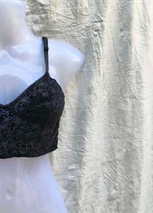I. CUTE BLACK CORSET TOP