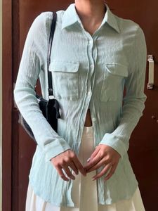 Mint Green Pocket Shirt