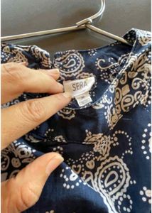 Paisley print cotton dress (M, 34/35&#34;)