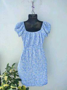 Waist Cutout Floral Dress🩵