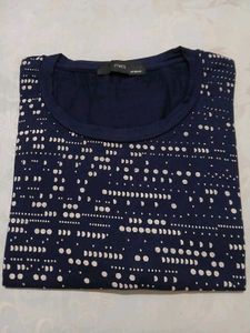 Navy Printed T-Shirt
