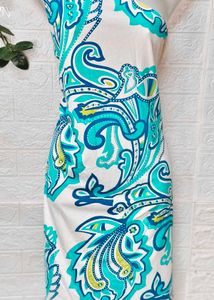 Large Size Floral One Shoulder Dress