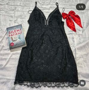 Backless Black Georgette Dress