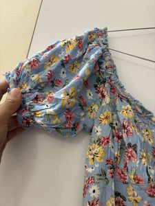 Blue Floral Dresss