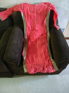 Embroidered Pink Kurta