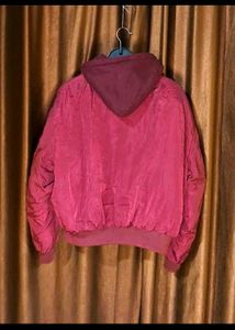 Reversible Hooded Jacket Size 48 inches Full Sleev
