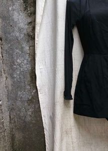 18296. Black Romper Dress
