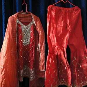 Heavy Bridal Garara Set