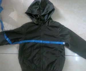 Olive Green Cropped Windbreaker ( Double Lined )