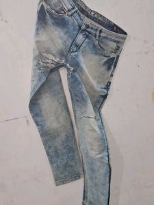 Distressed Denim Jeans