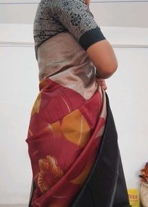 Floral Print Saree with Blouse