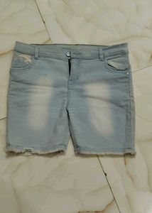 Light Wash Denim Shorts