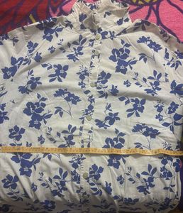 Pure Cotton Long Shirt Dress