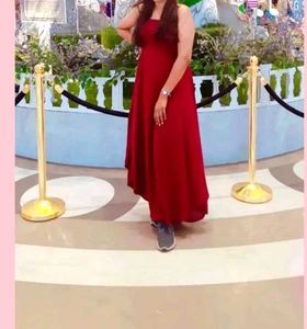 Elegant Red Maxi Dress