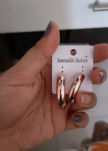 Rose Gold Hoops