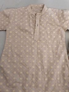 Chikankari Dhoti Kurta Set(12-18 Months)