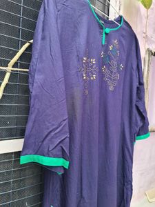BLUE & GREEN Sequence Kurta Pant Set 💙