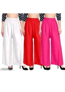 3 Wide Leg Palazzo Pants Set