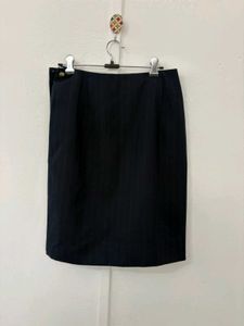 Pinstripe Pencil Skirt