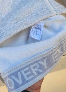 Grey fleece hooded jacket