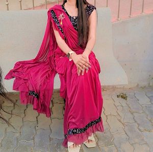 Stylish Pre-Draped Saree