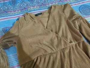 Stylish Tan Colour Partywear Top
