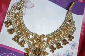 Gold and Rhinestone Necklace