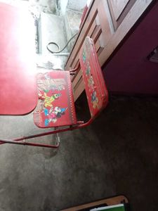 Children&#39;s Red Table &amp; Chair Set