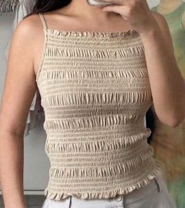 H&amp;M Smocked Tank Top