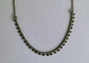 Black Metal Single Piece Necklace