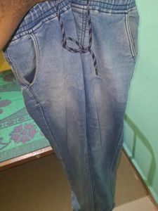 Denim Jogger Pants - Comfortable &amp; Stylish