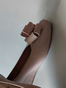 Cute Pink Bow Ballet Flats