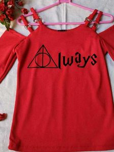 Red &#39;Always&#39; Top