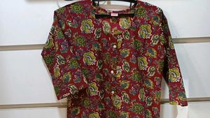 Floral Print Kurta